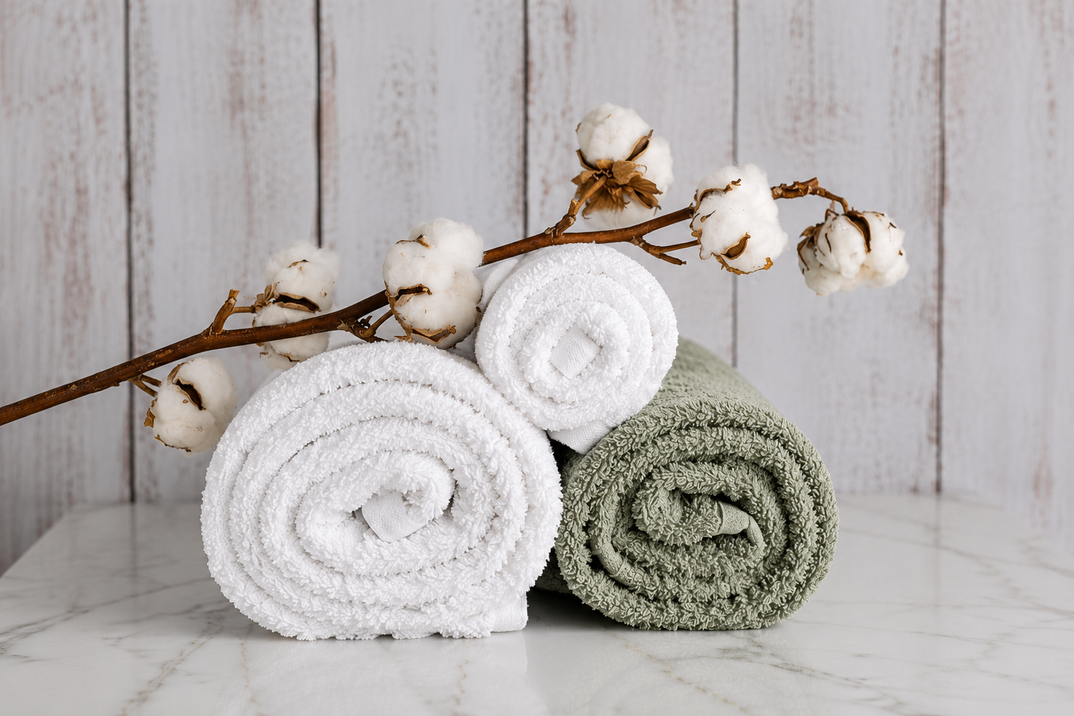 Spa laundry service - towels and staff uniforms